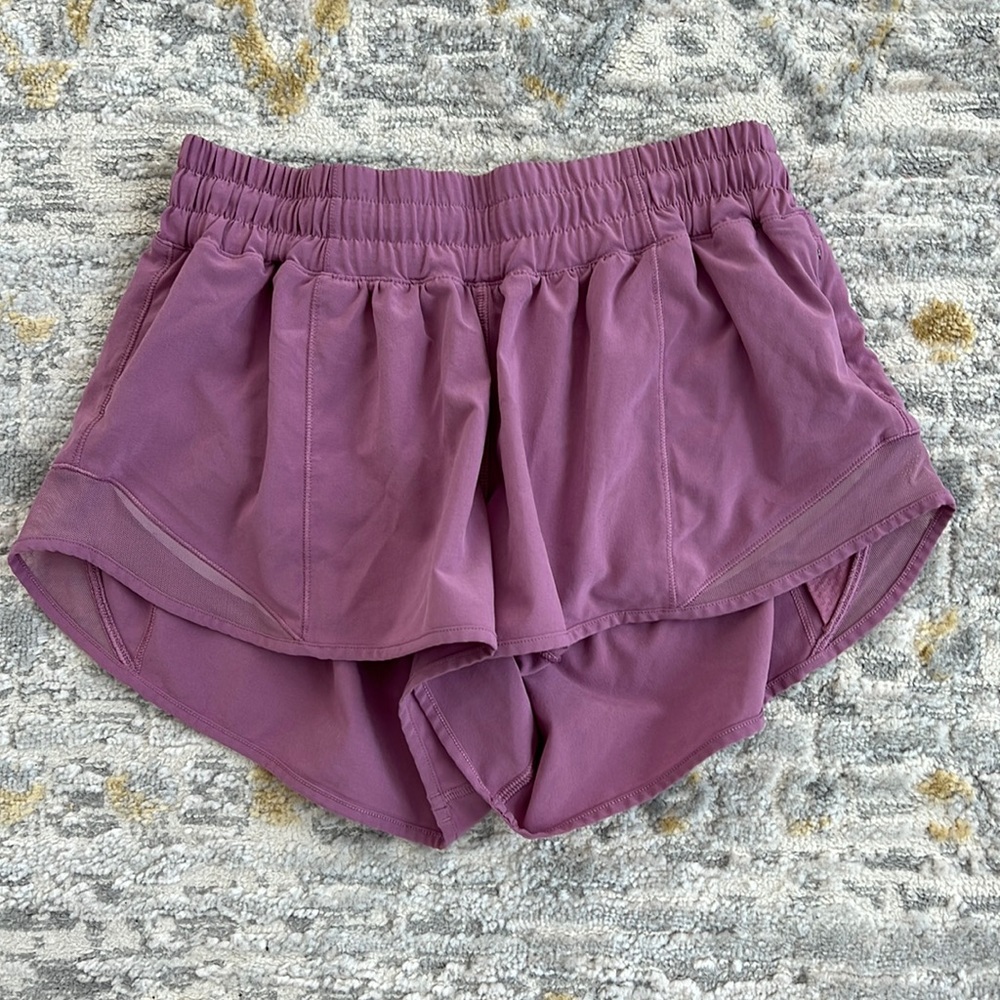 Lululemon Hotty Hot Shorts (purple; size 6)